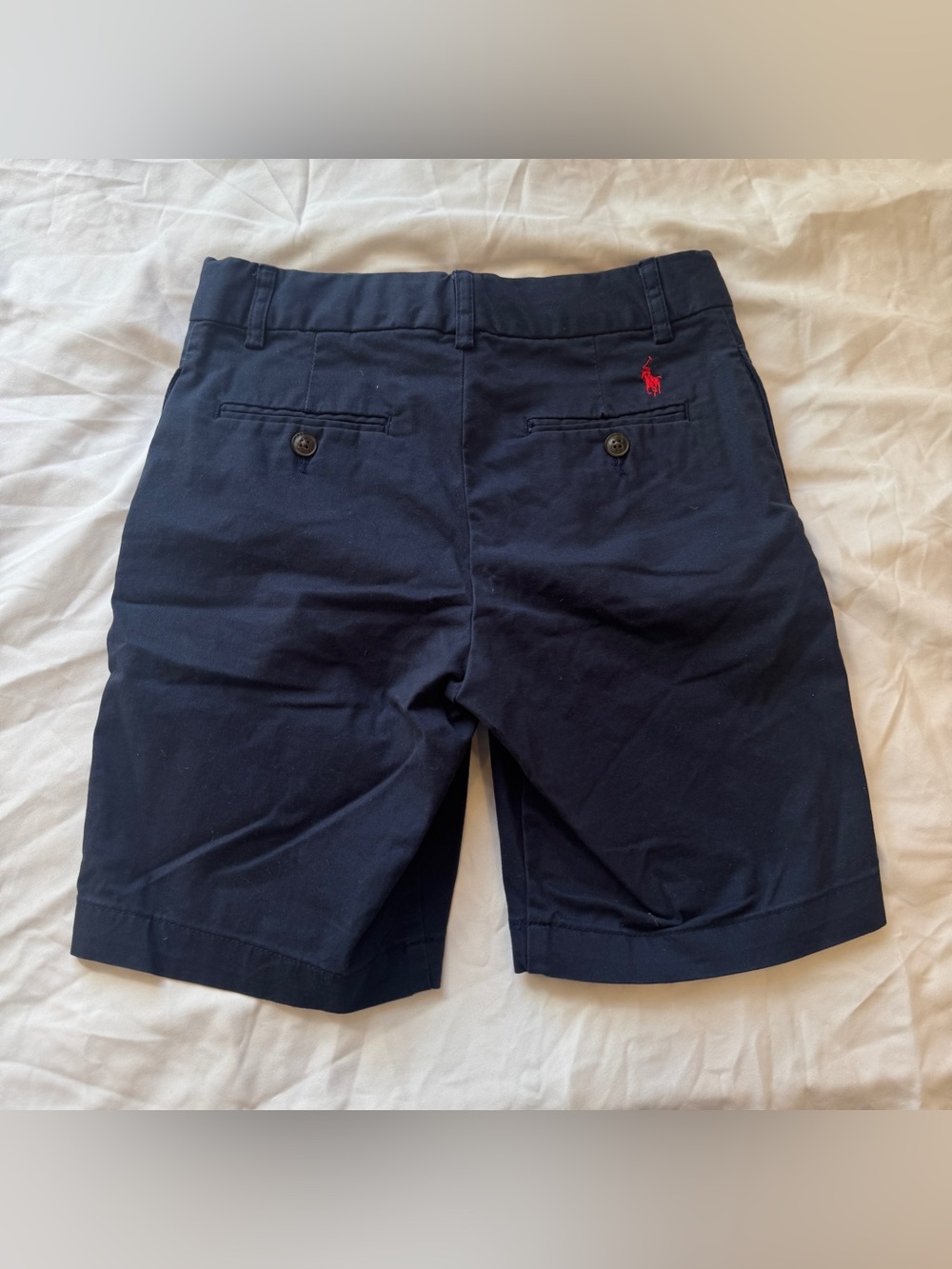 Polo Ralph Lauren Boys 10 Navy Chino Shorts Preppy Old Money Country Club
